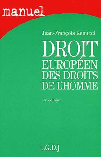 Droit européen des droits de l'homme Books