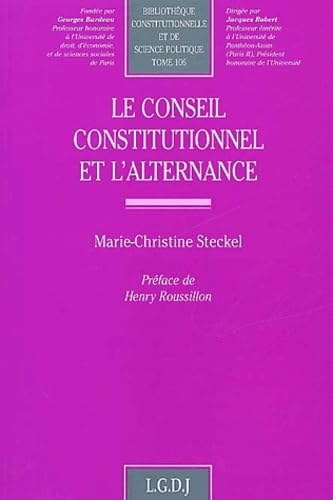 le conseil constitutionnel et l'alternance (106) Law