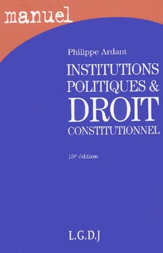 Institutions politiques et droit constitutionnel Books