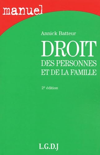Droit des personnes et de la famille Books