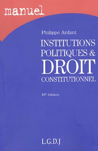 Institutions politiques et droit constitutionnel Books