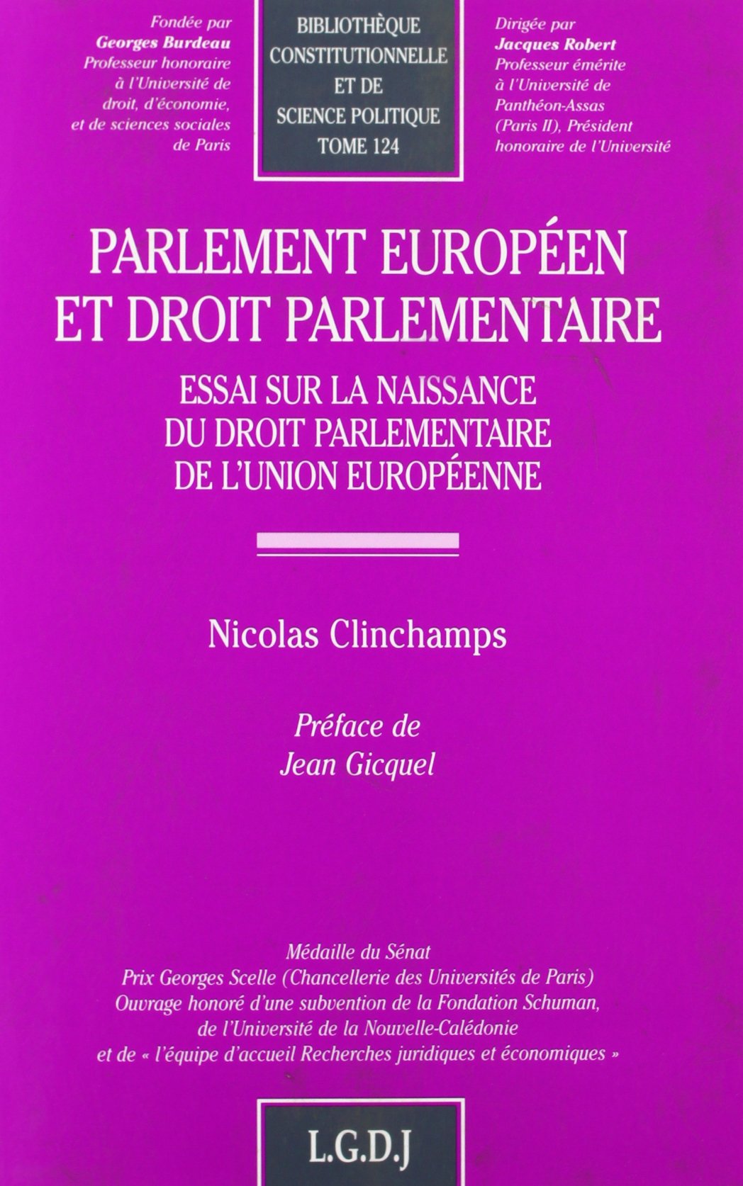 PARLEMENT EUROPÉEN ET DROIT PARLEMENTAIRE: ESSAI SUR LA NAISSANCE DU DROIT PARLEMENTAIRE DE L'UNION EUROPÉENNE book