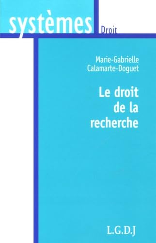 le droit de la recherche book