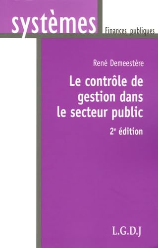 Le contrôle de gestion dans le secteur public book