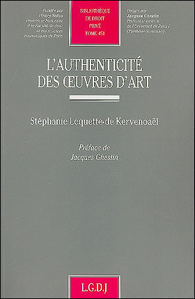 L'authenticité des oeuvres d'art Books