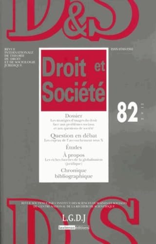 REVUE DROIT ET SOCIETE N 82 - 2012 Law