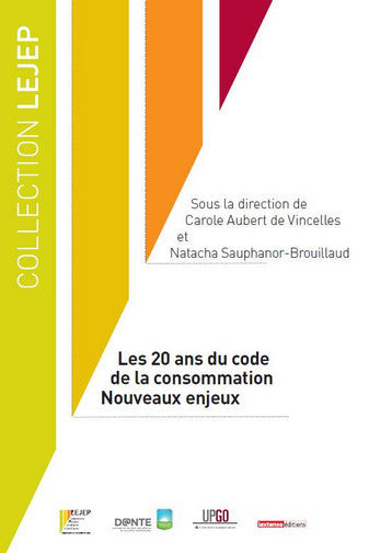 Les 20 ans du code de la consommation : nouveaux enjeux book