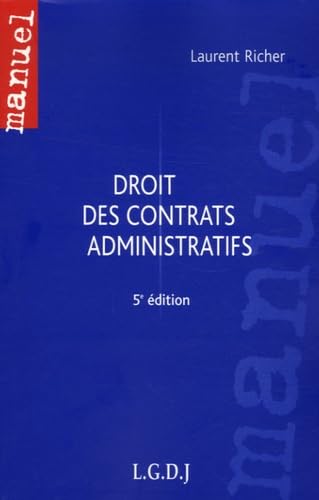 Droit des contrats administratifs book