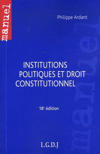 Institutions politiques et droit constitutionnel Books