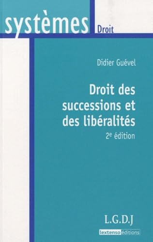 Droit des successions et des libéralités book