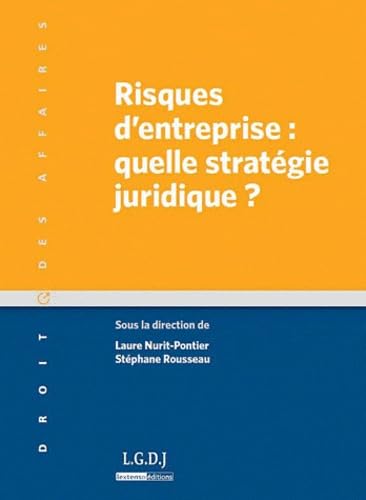 risques d'entreprise : quelle stratégie juridique ?: SOUS LA DIRECTION DE LAURE NURIT-PONTIER ET DE STÉPHANE ROUSSEAU Business, Finance & Career