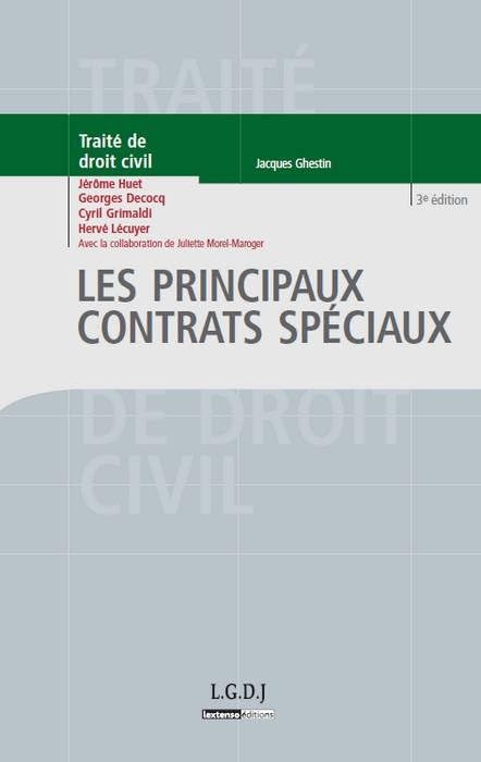 les principaux contrats spéciaux - 3ème édition book