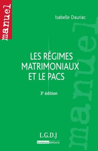 Les régimes matrimoniaux et le PACS book