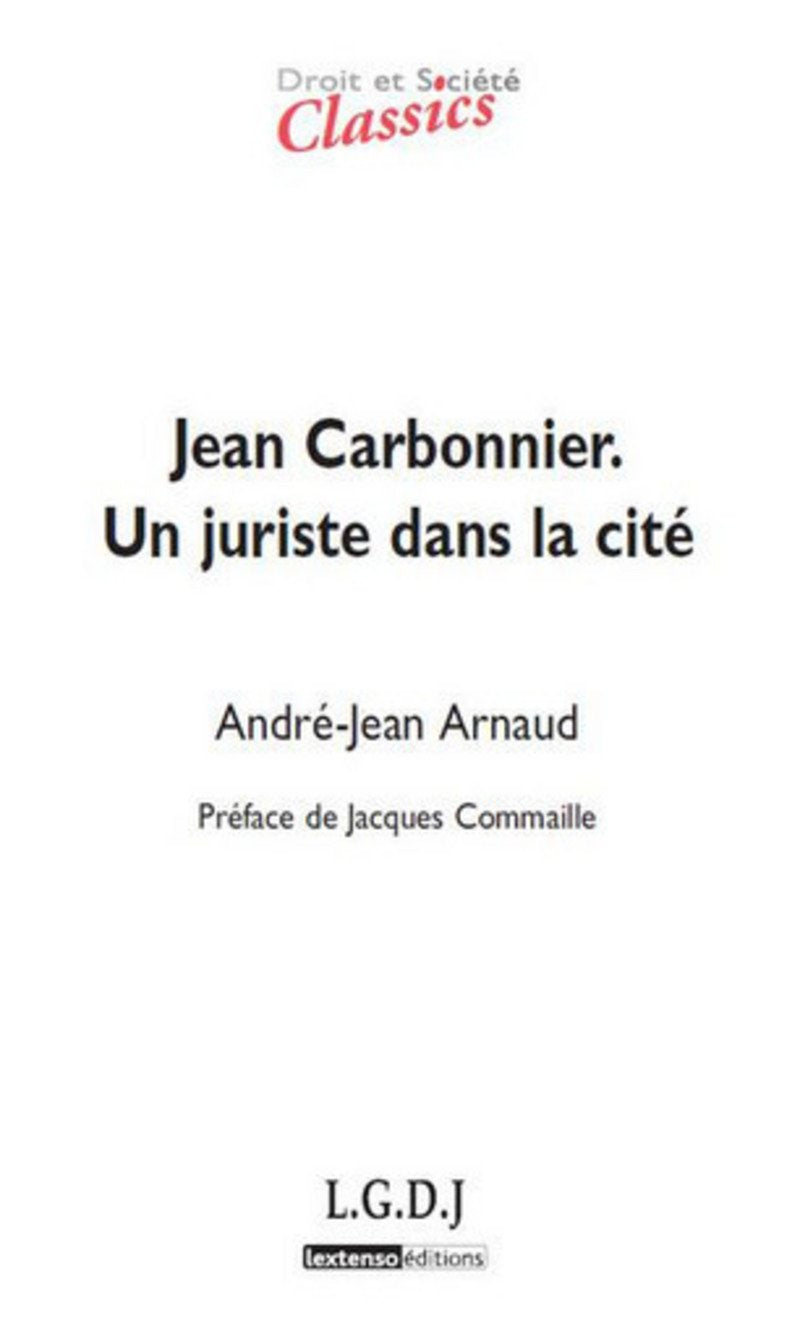 Jean Carbonnier. Un juriste dans la cité book