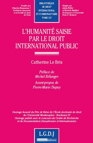 L'humanité saisie par le droit international public Law