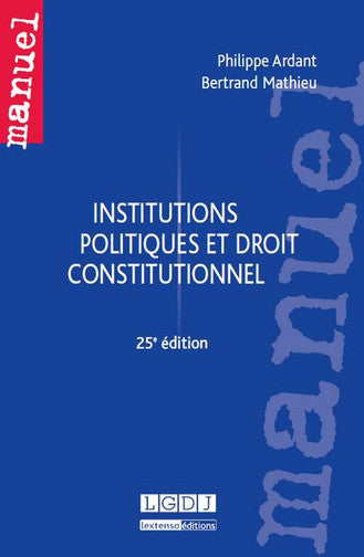 Institutions politiques et droit constitutionnel Books