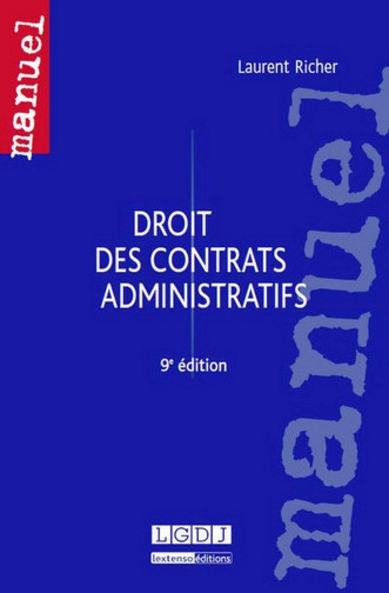 Droit des contrats administratifs, 9ème Ed book