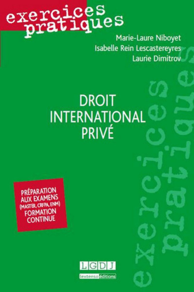 Droit international privé Books