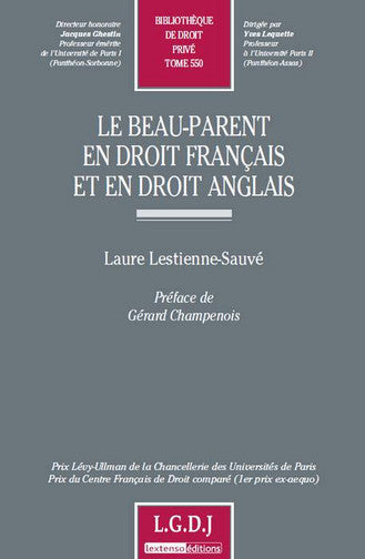 Le beau-parent en droit français et en droit anglais book