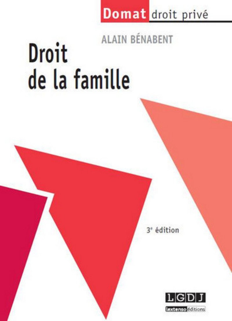 DROIT DE LA FAMILLE - 3ÈME ÉDITION Law