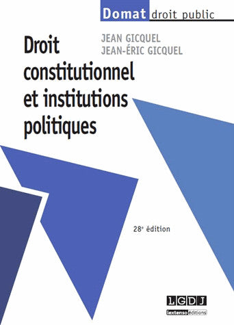 Droit constitutionnel et institutions politiques Books
