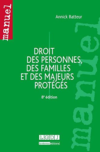 Droit des personnes, des familles et des majeurs protégés book