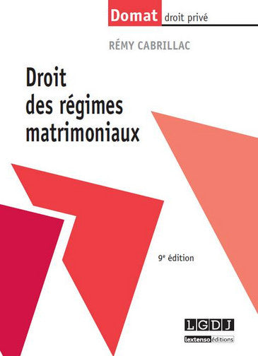Droit des régimes matrimoniaux book