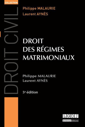 Product Image: Droit des régimes matrimoniaux