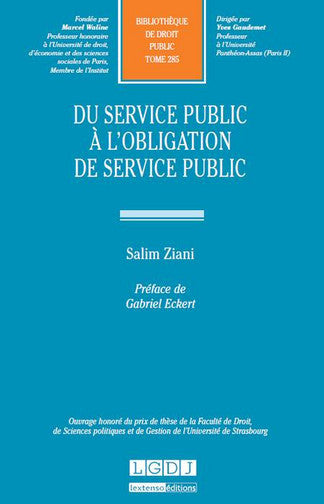 Du service public à l'obligation de service public Law
