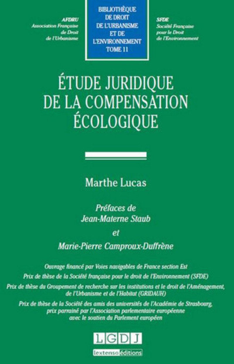 Etude juridique pour la compensation écologique - book