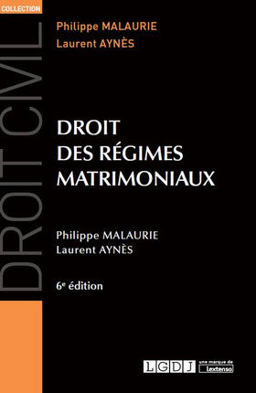 Droit des régimes matrimoniaux book