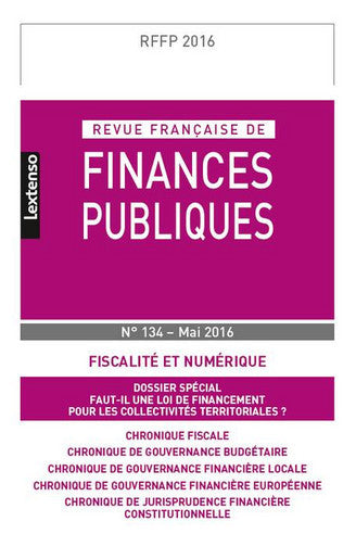 Revue française de finances publiques, n° 134. Fiscalité et numérique book