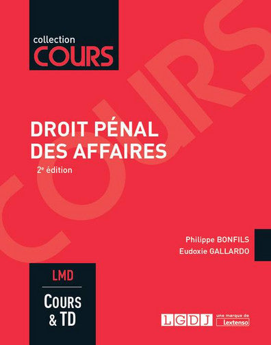 Droit pénal des affaires : cours & travaux dirigés : master 1 book