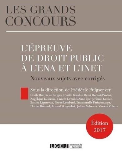 L'épreuve de droit public à l'INSP (ex ENA) et à l'INET book