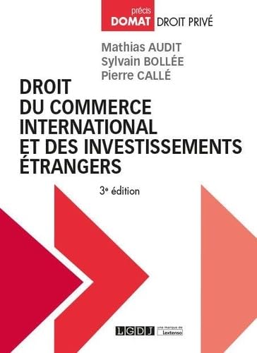 Droit du commerce international et des investissements étrangers (2019) book