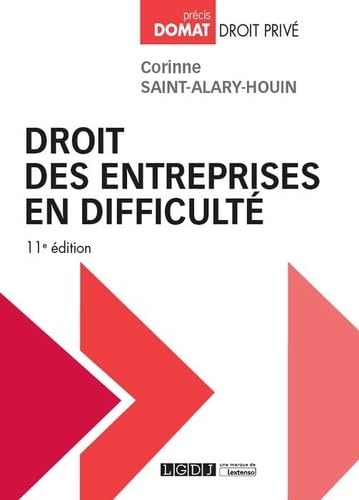 DROIT DES ENTREPRISES EN DIFFICULTE - 11EME EDITION Law