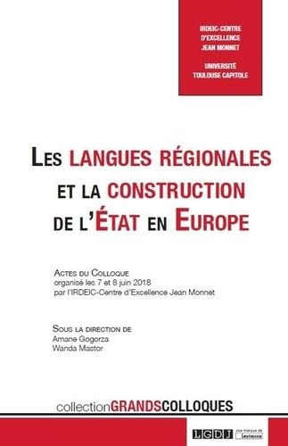 Les langues régionales et la construction de l'État en Europe (2019) book
