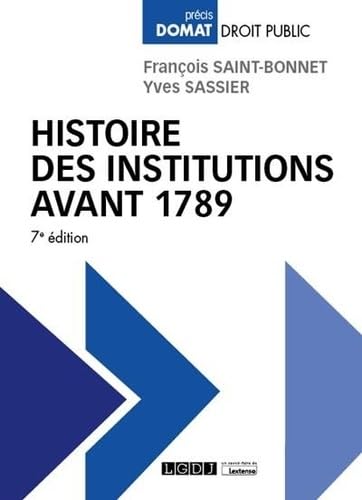 Histoire des institutions avant 1789 (2022-2023) book