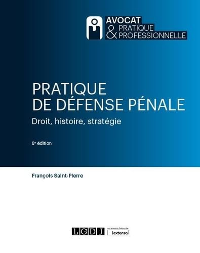 Pratique de défense pénale: Droit, histoire, stratégie Law