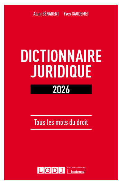 Dictionnaire juridique 2026 : tous les mots du droit Law