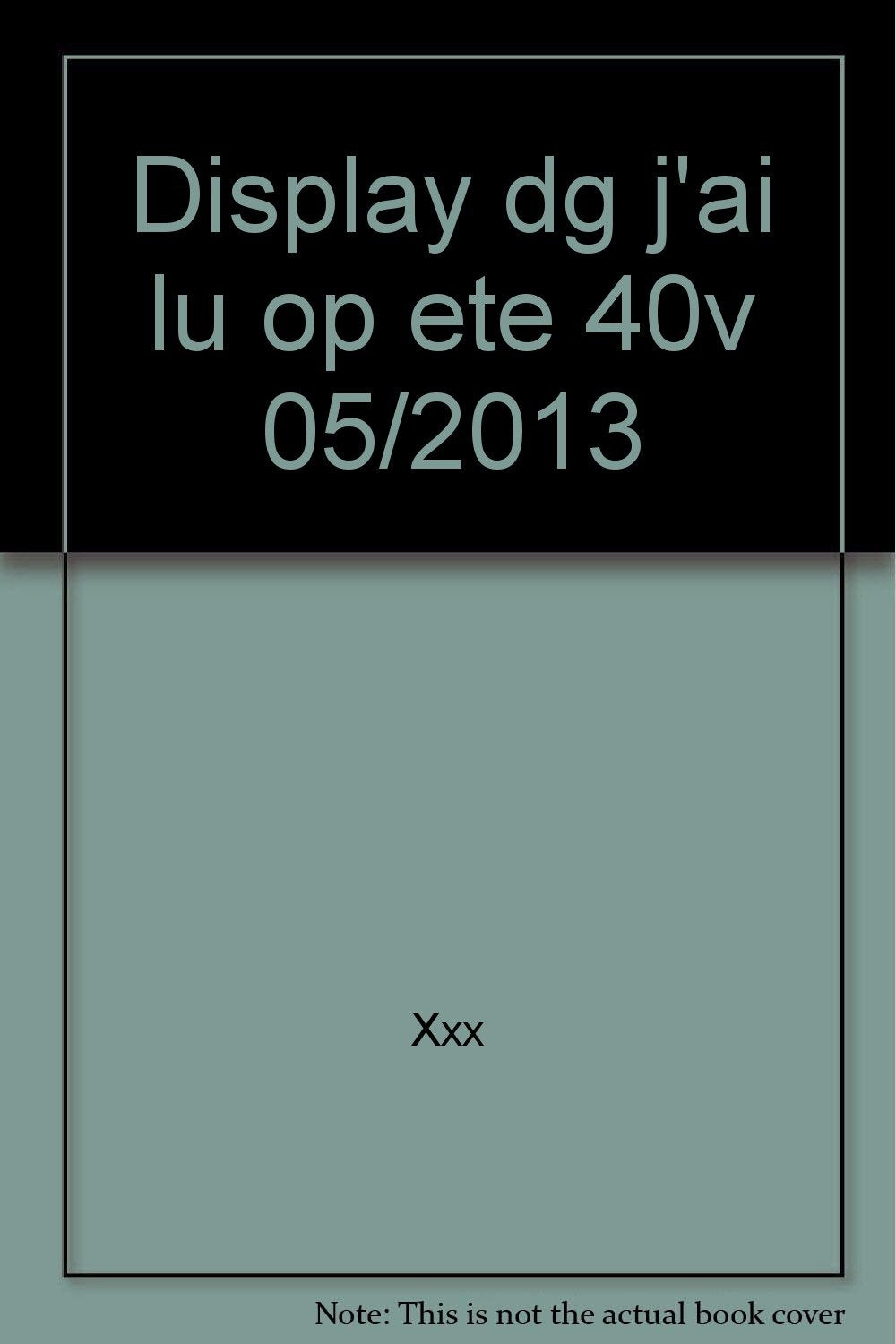 Product Image: DISPLAY DG J'AI LU OP ETE 40V 05/2013
