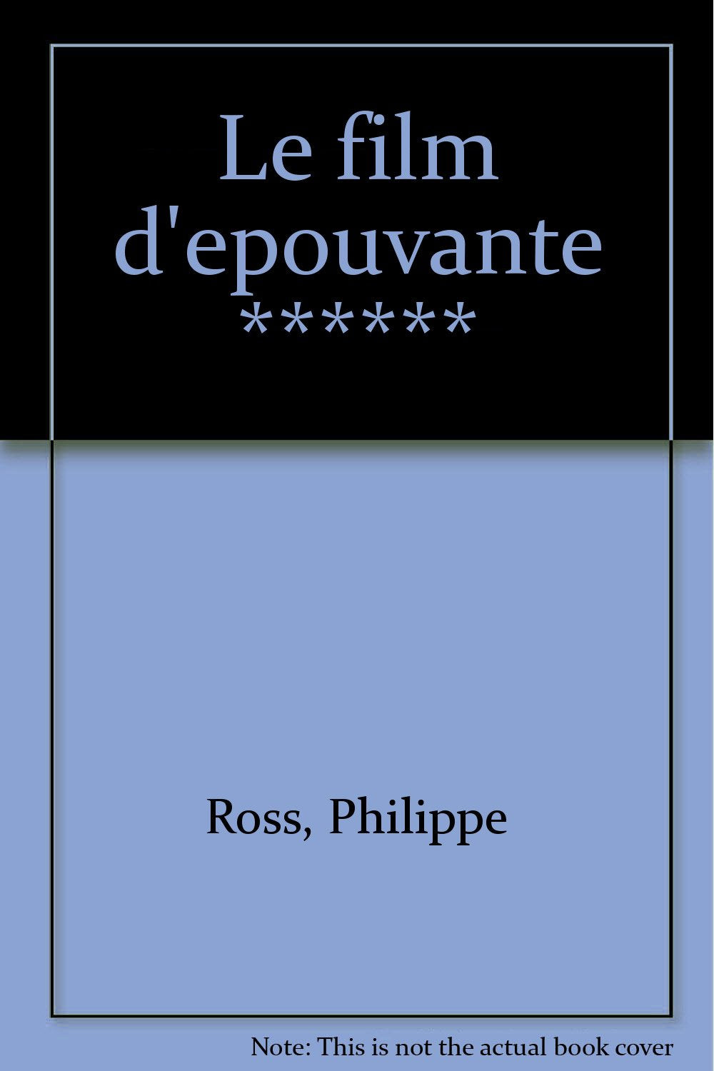 Product Image: Le film d'épouvante