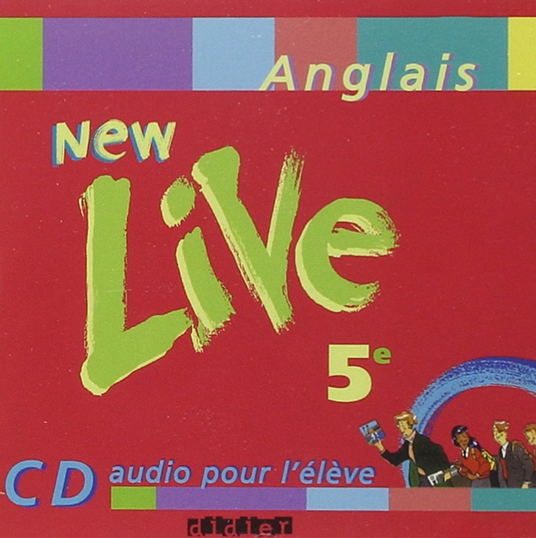 New Live : 5e, anglais LV1, pour l'élève (CD audio) Books