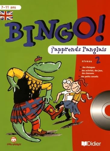 Bingo : j'apprends l'anglais - niveau 2. Cahier et CD audio Non-fiction