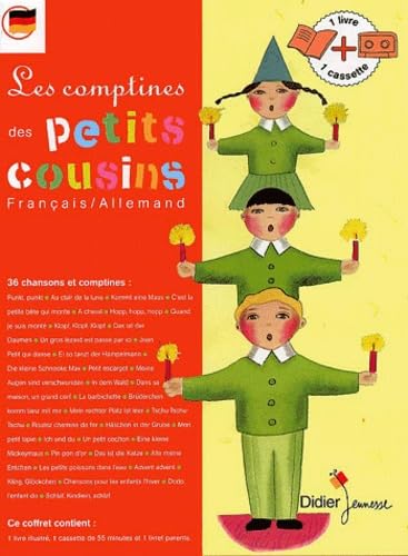 Les Comptines Des Petits Cousins. Edition Francais-Allemand, Livre + Cassette Audio Books