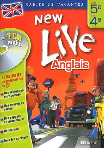 Cahier de vacances New Live : Anglais de la 5e à la 4e (1 livre + 1 CD audio) Books