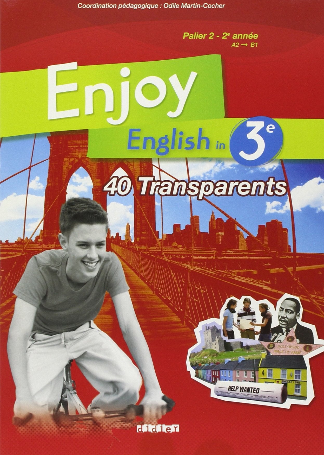 Enjoy English in 3e: 40 transparents book