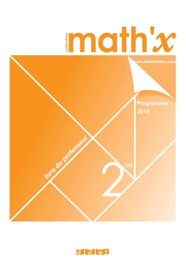 Math'x 2e (éd.2010)- livre du professeur - version papier: Livre du professeur, programme 2010 Professional & Reference Books