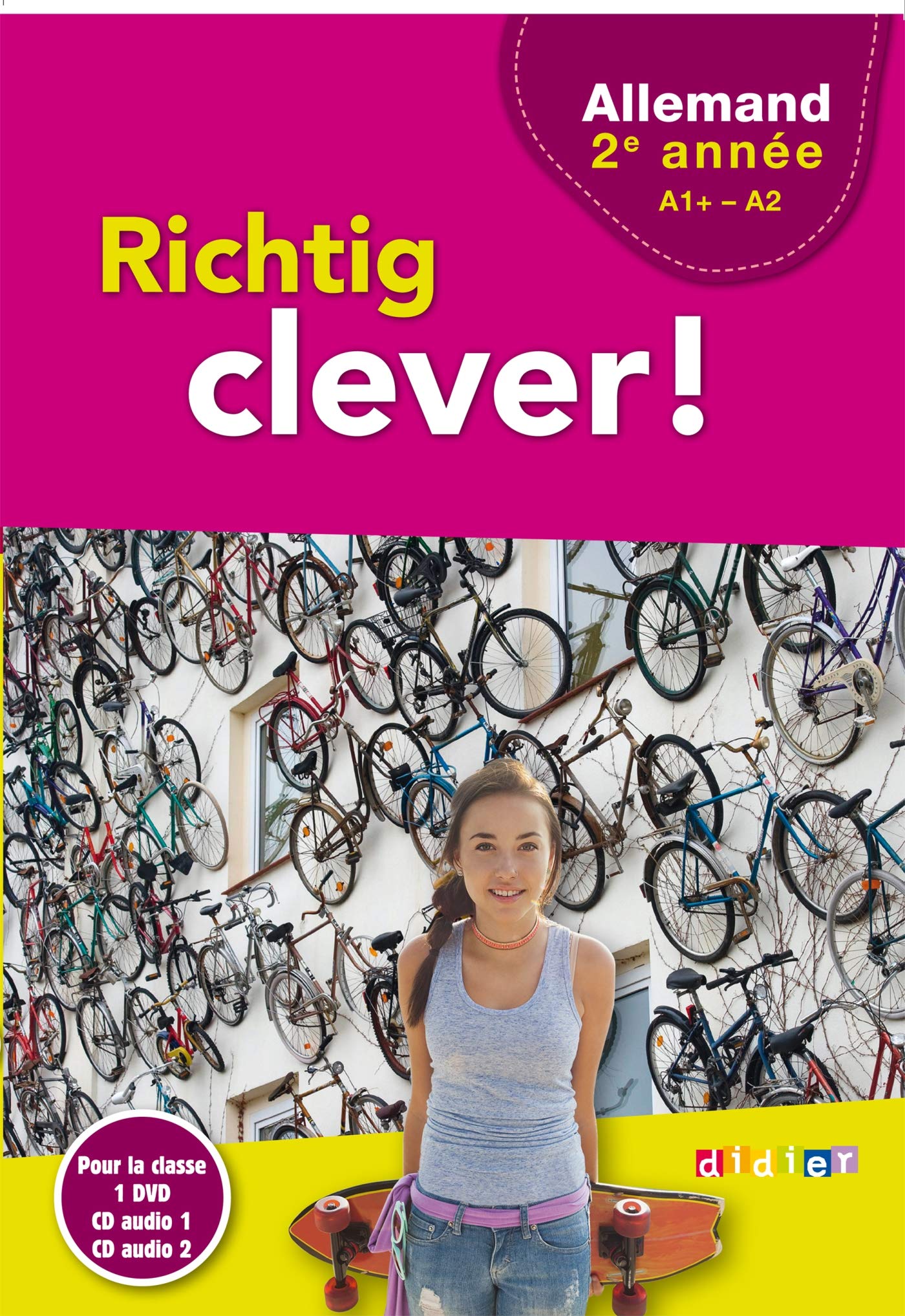 Richtig Clever 2ème année - Coffret classe 2 CD audio + 1 DVD cd