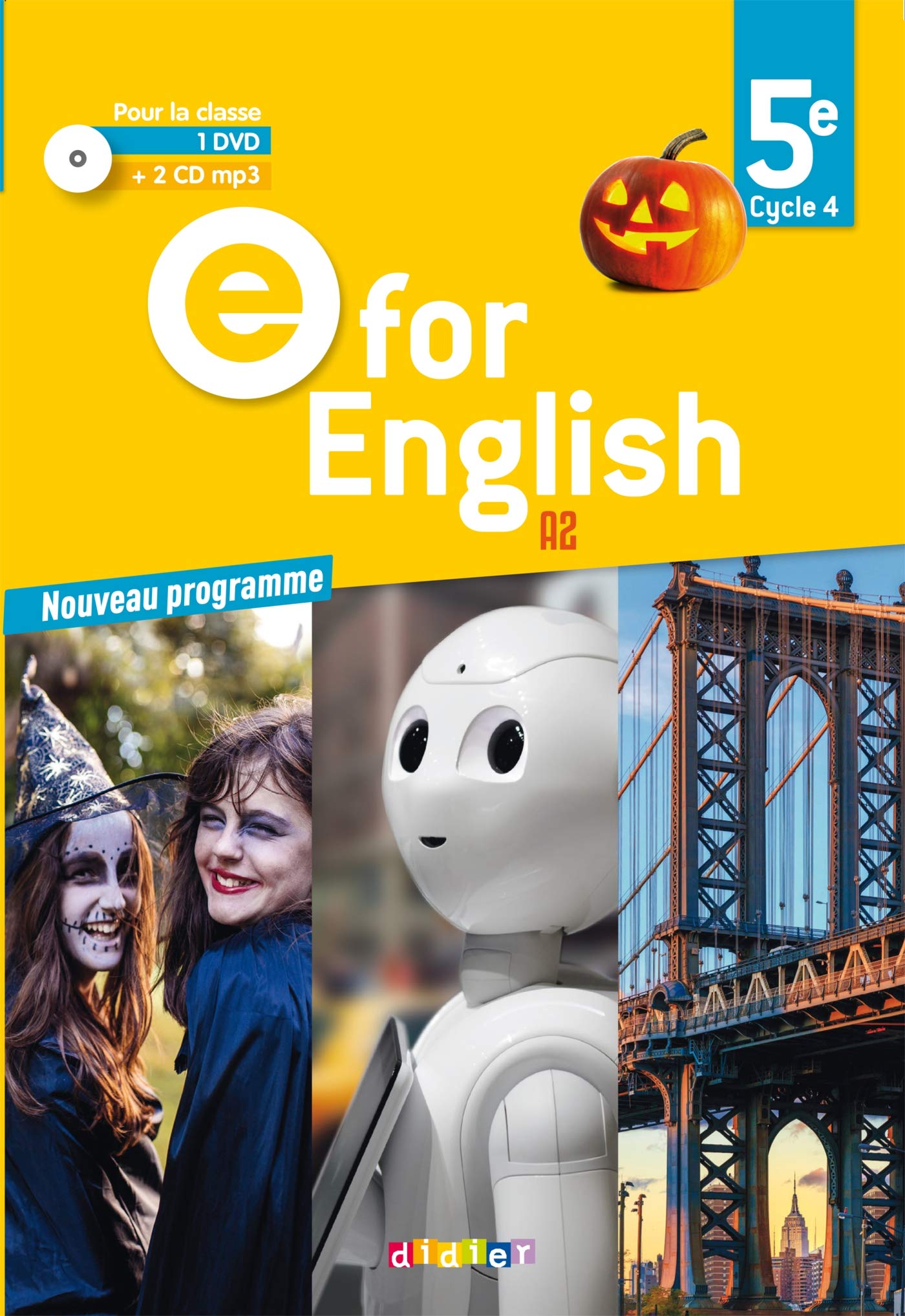 E for English 5e - Anglais Ed.2017 -Coffret classe 2 CD audio + 1 DVD cd